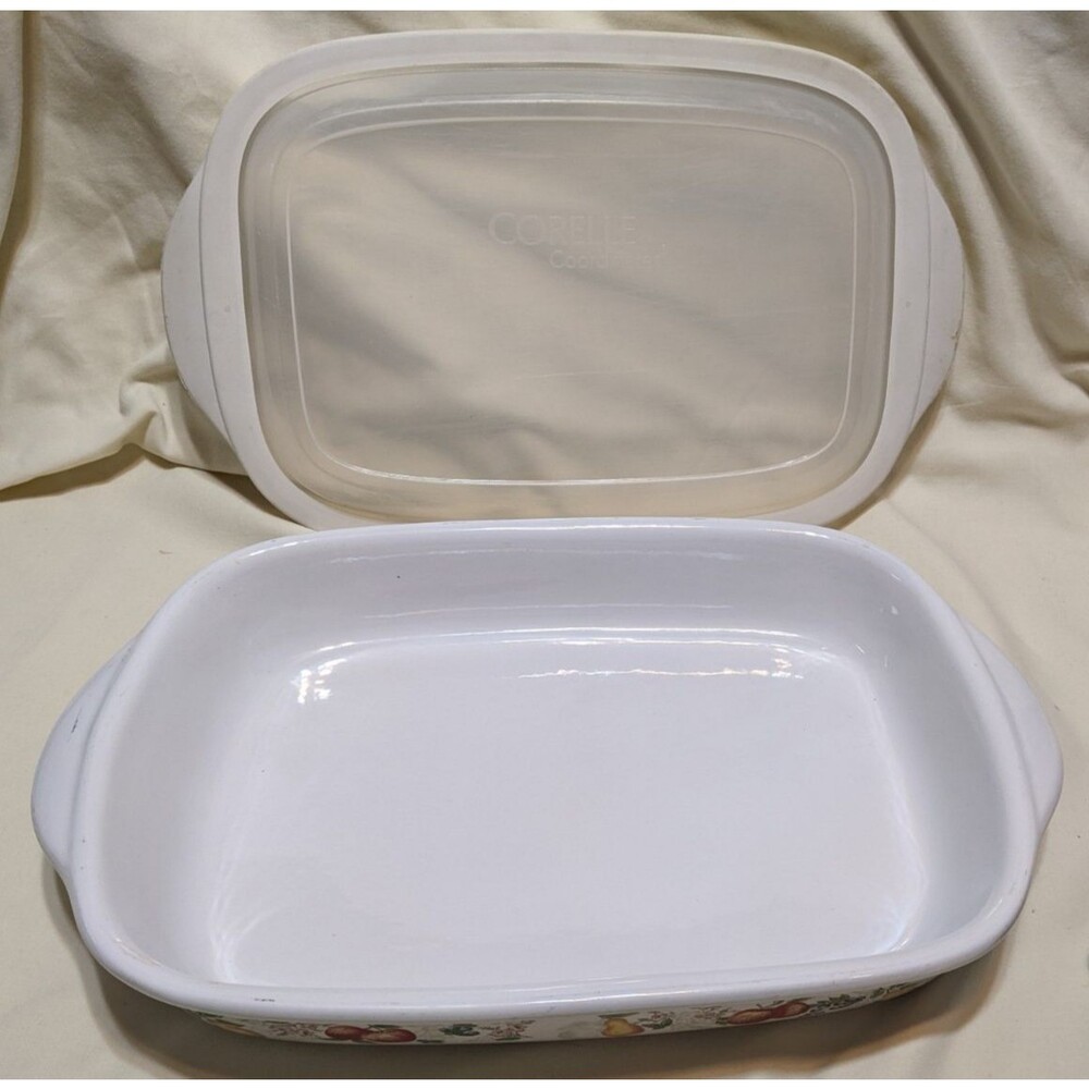 Corelle Coordinates Stoneware 9x13 Chutney Pattern Casserole Dish + LID